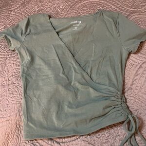 Hollister Green Wrap Top Size XS